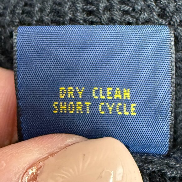 NWT Women's POLO RALPH LAUREN Sheep Leather & Silk Bld. Sweater $498 | Size OS - Picture 9 of 11